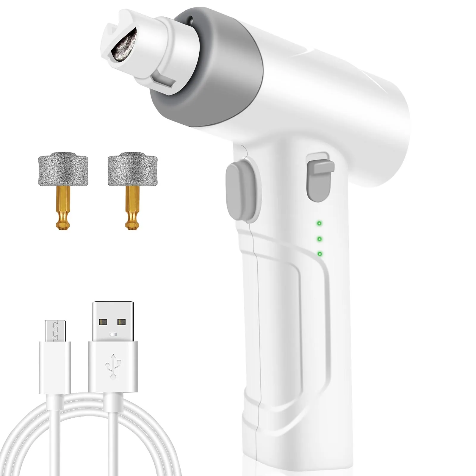 

Electric Dog Nail Grinder Painless Cat Dog Paws Nail Clipper Cutter USB Rechargeable Pet Quiet Grooming Trimmer With LED Light