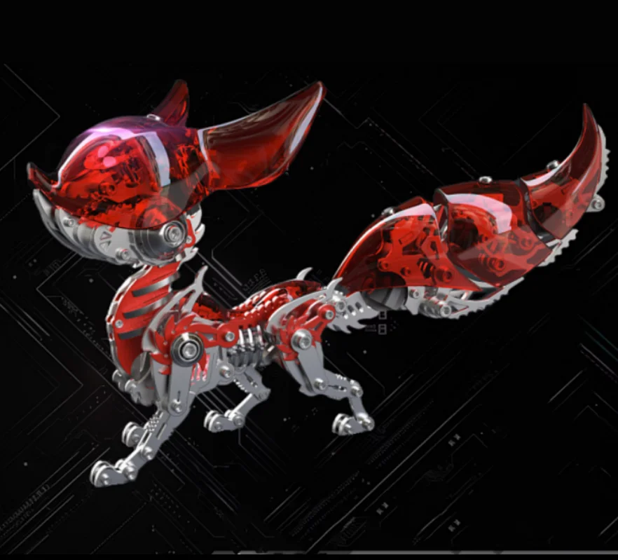 Металлические 3D-пазлы механический Linglong Fox Hanfei наборы металлических моделей