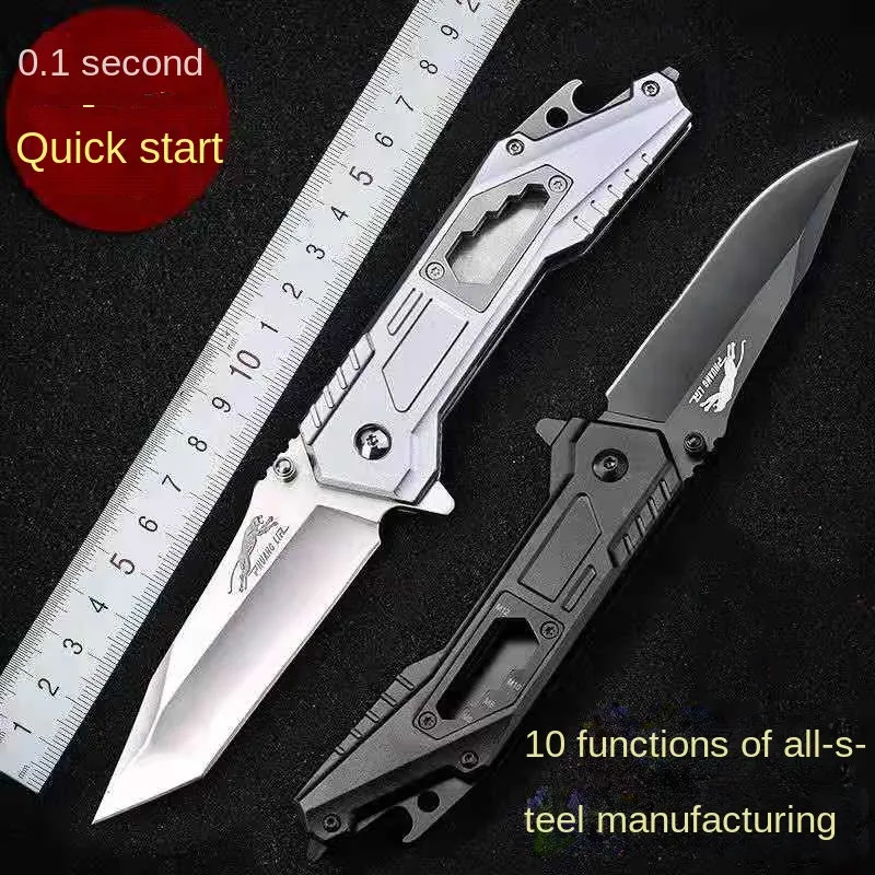 

2022 Folding Knife New Tactical Knife D2 Steel Knife Stainless Steel Pocket Knife Camping Hunting Knife EDC Tool Selfdense Knife