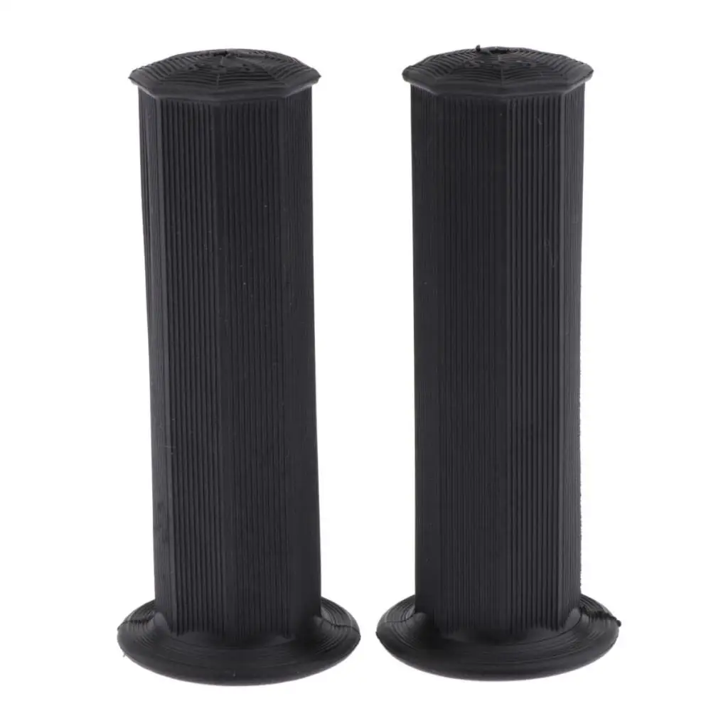 

Pair Rubber Motorcycle Motorbike Black Green Hand Grips 22mm 7/8" Handlebars
