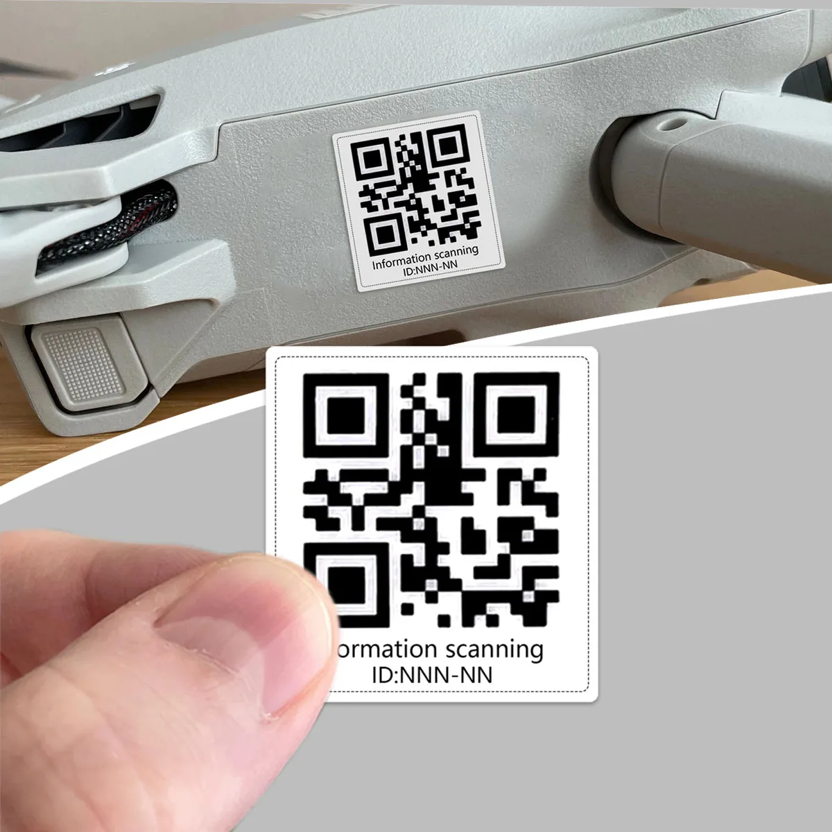 Набор наклеек для удостоверения личности дрона — устойчивые к атмосферным