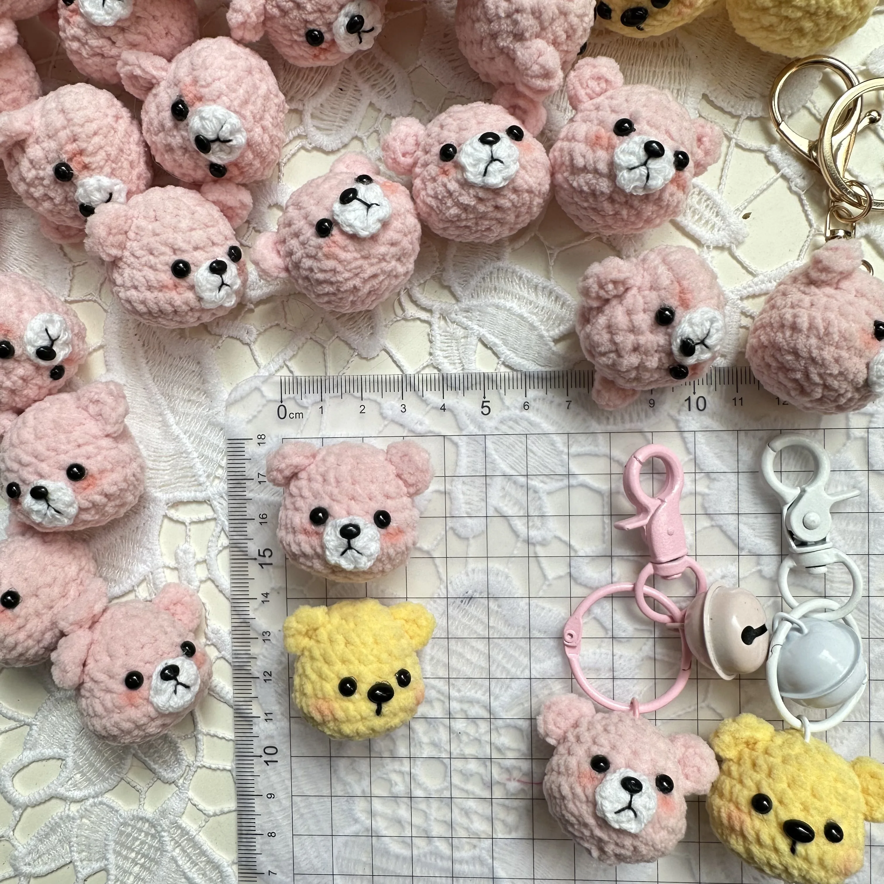 3 5 см готовая ручная работа вязаная крючком чучело вязаный желтый розовый