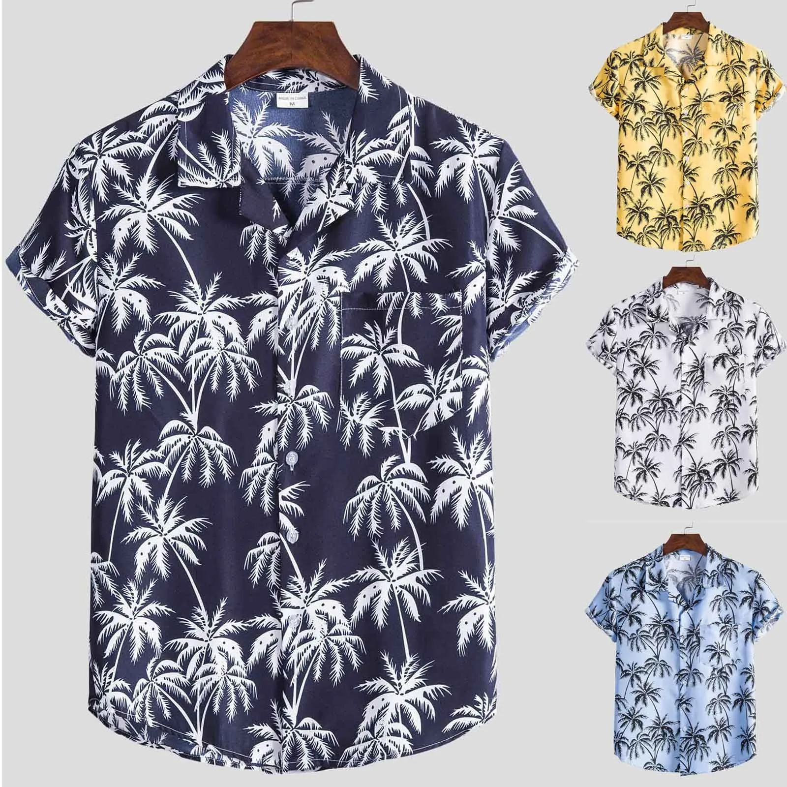 

Valentine T Shirt Men Mens Fashion Ethnic Short Sleeve Casual Printing Hawaiian Shirt Blouse Tee Shirt Top Tropical Shirts Men