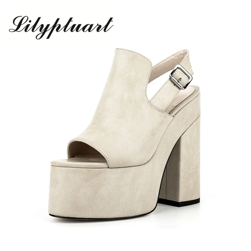 

Босоножки женские с круглым носком, брендовые сандалии на толстой подошве, с заклепками, на плоской подошве, с открытым носком, весна-лето 2023