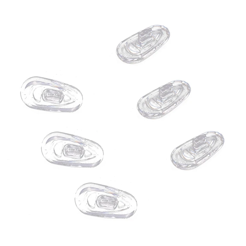 

75 Pairs Silicone Eyeglass Nose Pads Oval Push On
