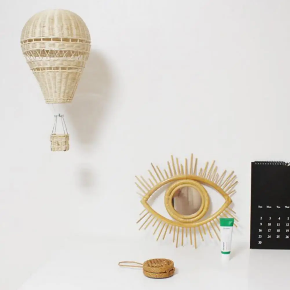 

Funny Handmade Hot Air Balloon Beige Rattan Hot Air Balloon Delicate Hand-woven Rattan Hot Air Balloon Home Decor