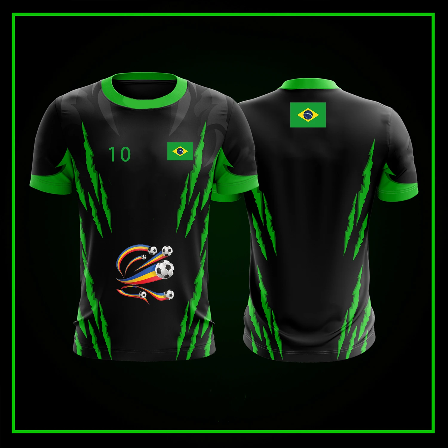 

Brazil Flag 3D Print Men Women Casual Fashion Sports T-shirt O-neck Oversized Short-sleeve Harajuku Kids Football Uniform Tees