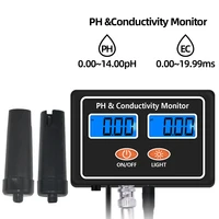 2 in 1 ph ec monitor digital online water quality tester lcd disply ph meter for aquarium seawater fish tank
