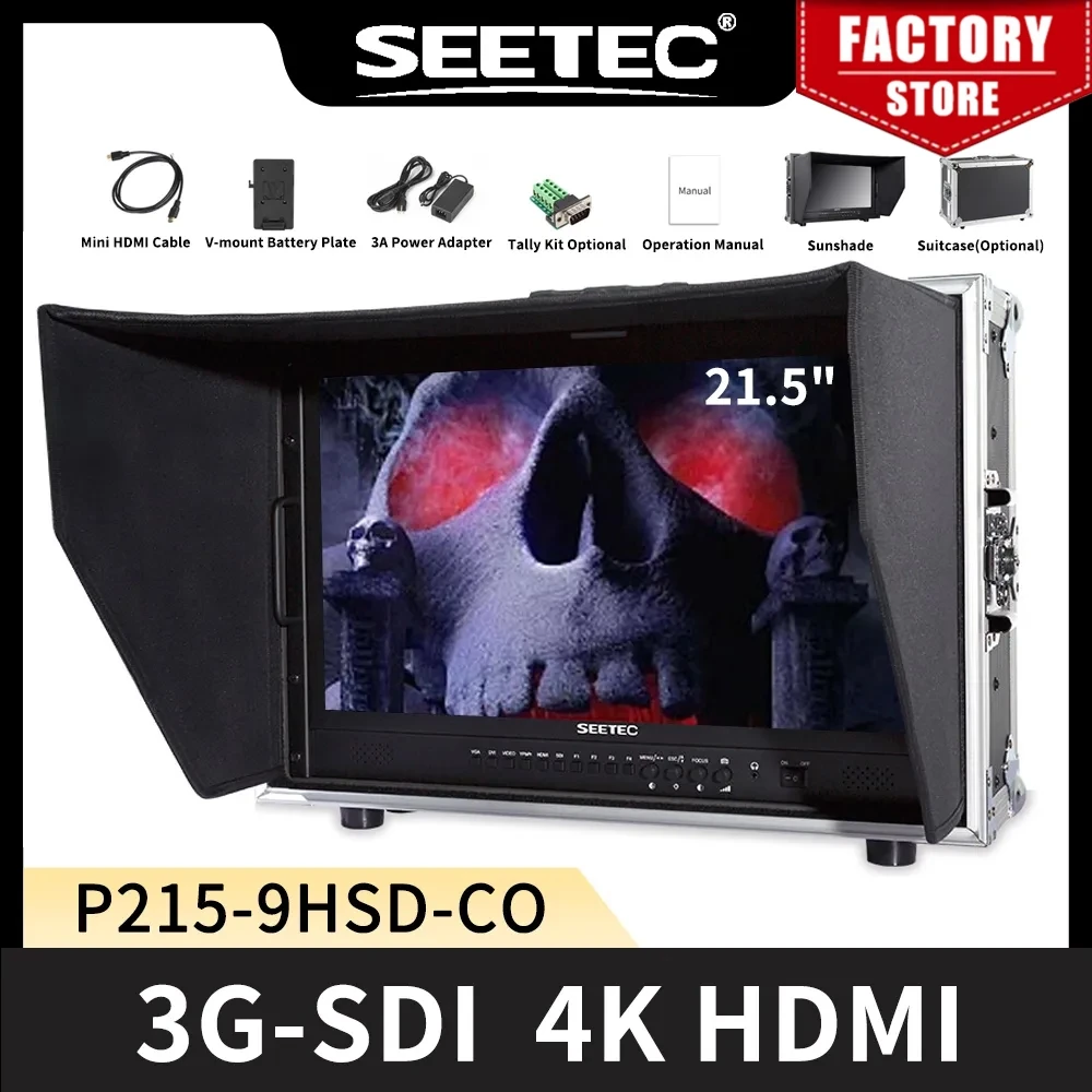 SEETEC P215-9HSD-CO 21,5 дюйма IPS Full HD 1920x1080, режиссерский монитор переносного вещания с 3G-SDI HDMI AV YPbPr