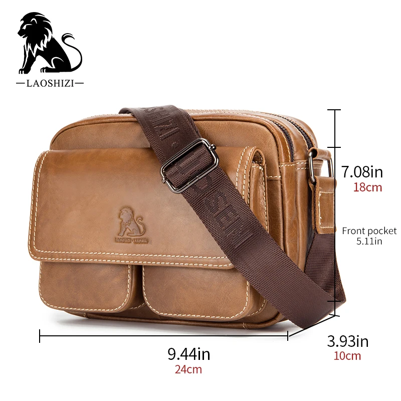 First layer cowhide youth men's street casual bag Japan and South Korea ipad flat leather shoulder messenger bag