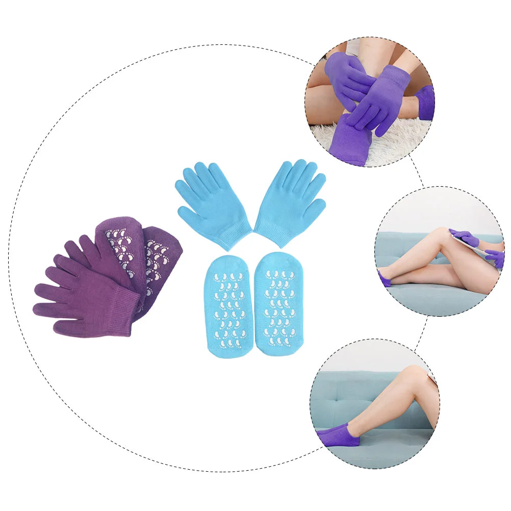 

Socks Gloves Spa Moisturizing Dry Skin Care Hand Mitten Feet Hands Mittens Cracked Soften Foot Heel Repairing Cover Mitts Soft