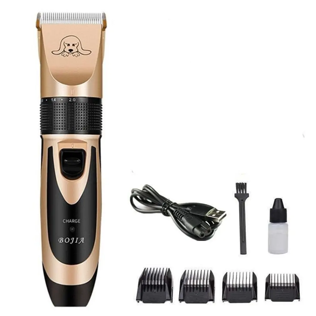 

Electrical Pet Hair Clipper Titanium Ceramic Rechargeable Low-Noise Dog Shaver Cat Dog Hair Trimmer 1 Set