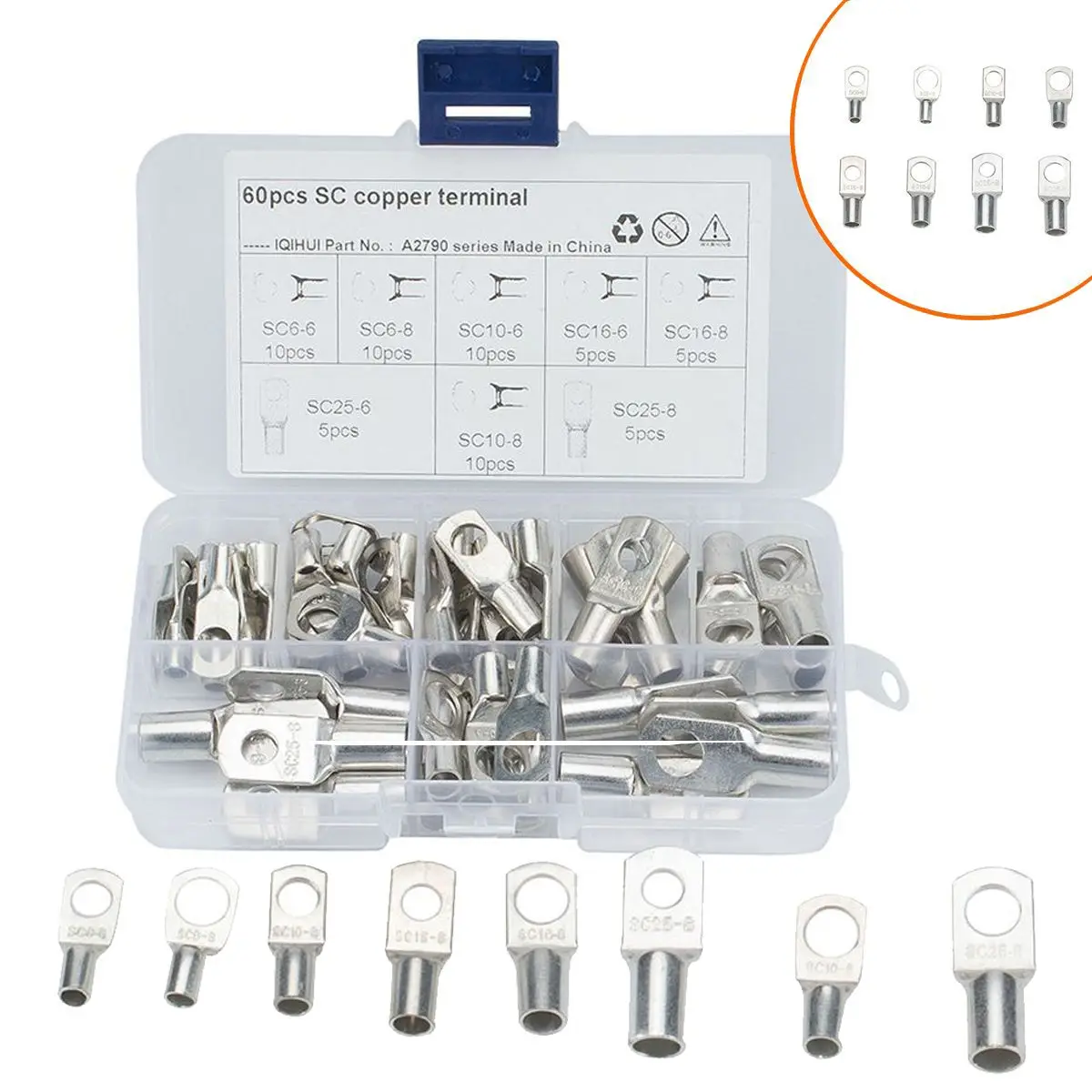 

Car Accessories Wire Connector Copper Terminal Connectors Insutated Cord End Terminal Battery Terminals Electric Crimp