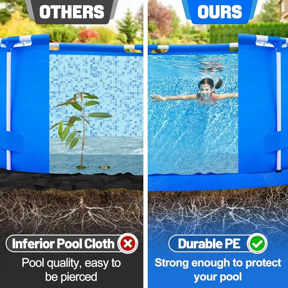 Надувной матрас для бассейна полиэтиленовый коврик с защитой от разрыва