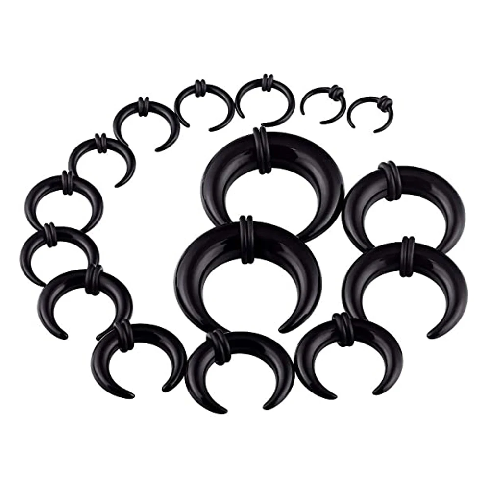 2 шт. конусные кольца в форме полумесяца 14 г 12 8 6 4 0 00 |