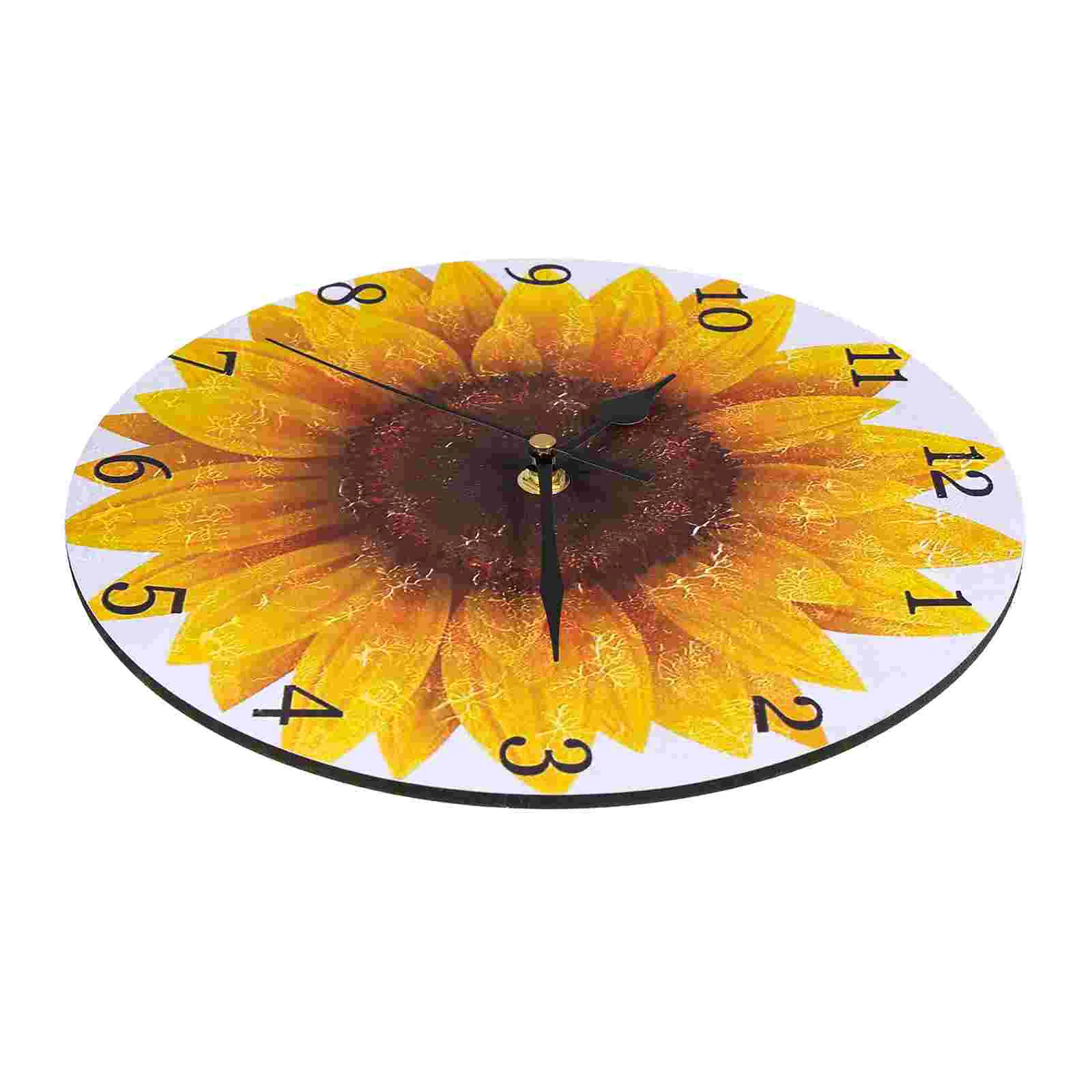 

Clock Wall Hanging Room Decor Silent Clocks Living 3D Flower Mute Vintage Decorative Farmhouse Floral Kids Sweep French Cloud