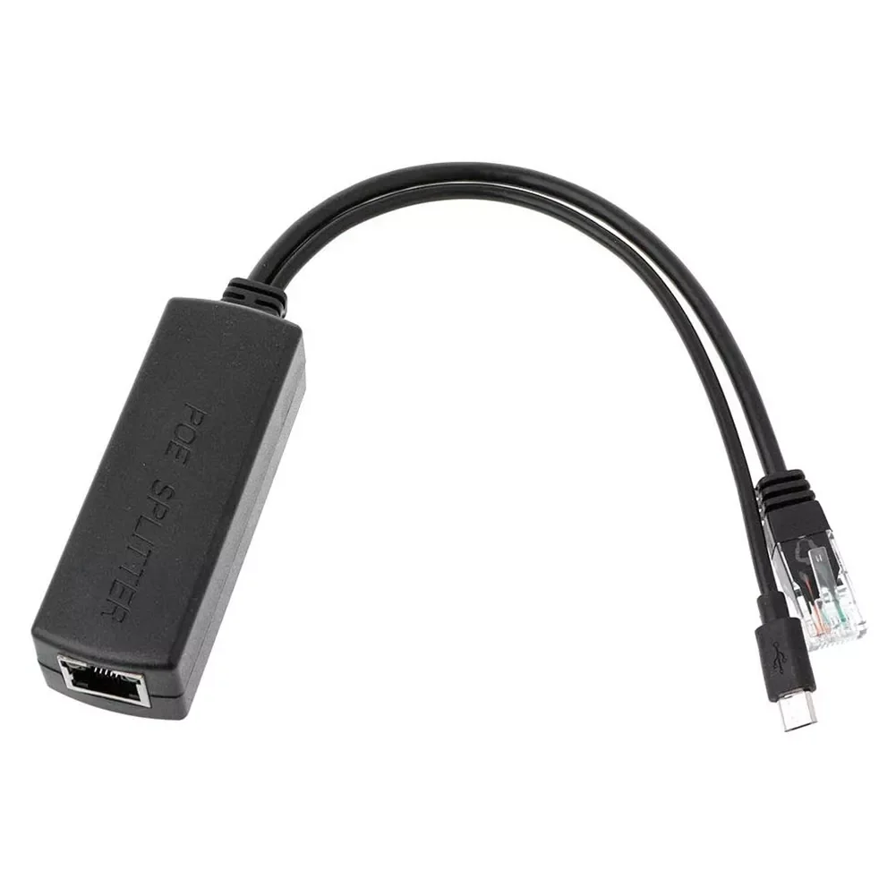 RJ45 POE Splitter 48V zu 5V Micro USB Power Over Ethernet Adapter Kabel Injektor Netzteil Modul Für IP Kamera