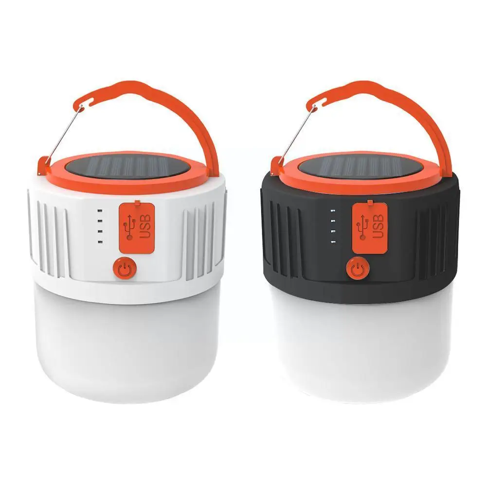 

Solar LED Camping Light Waterproof Rechargeable Tent Lights Lamp Market Bulb Lanterns Saving Portable Lamp Emergency Energy C8V2