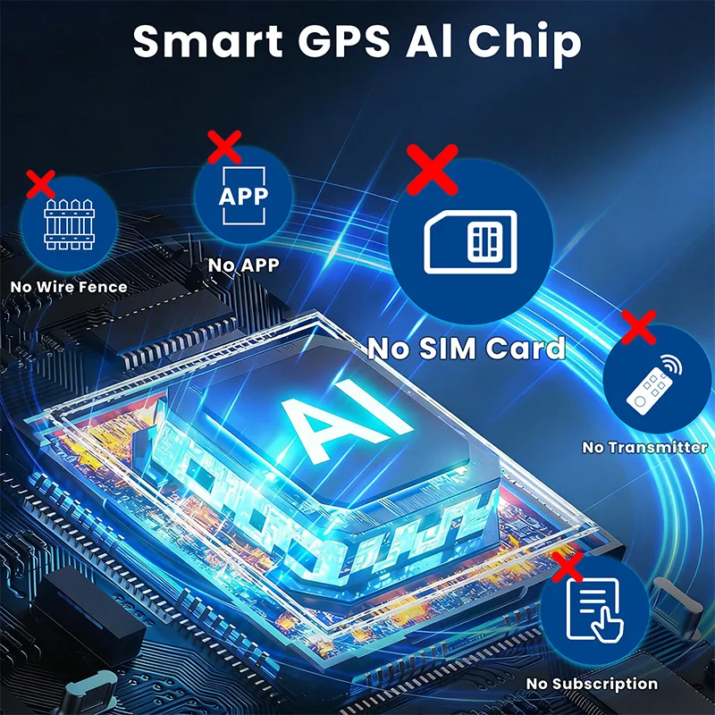 Фото GPS-ошейник для собак с беспроводным ограждением, материал ABS, водонепроницаемость IP67, регулируемые режимы тренировок, GPS-позиционирование для использования на улице №2