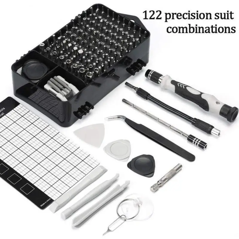 

Набор отверток MOER 122 в 1, набор магнитных отверток Torx Phillips, многофункциональные Точные Отвертки для ремонта телефонов и ПК, ручной инструмент