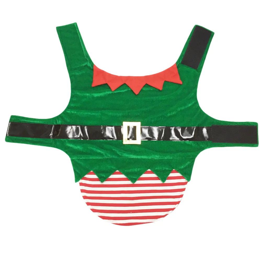 

Pet Transformation Costume Christmas Dog Clothes Lovely Green Outfit Dog's Velvet