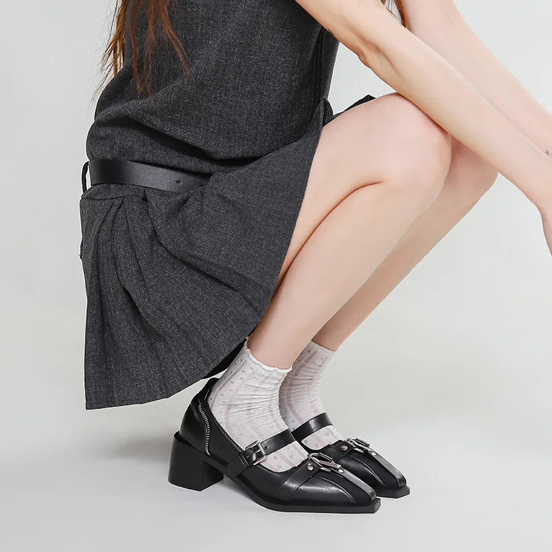 

Туфли-лодочки женские с пряжкой, y2k