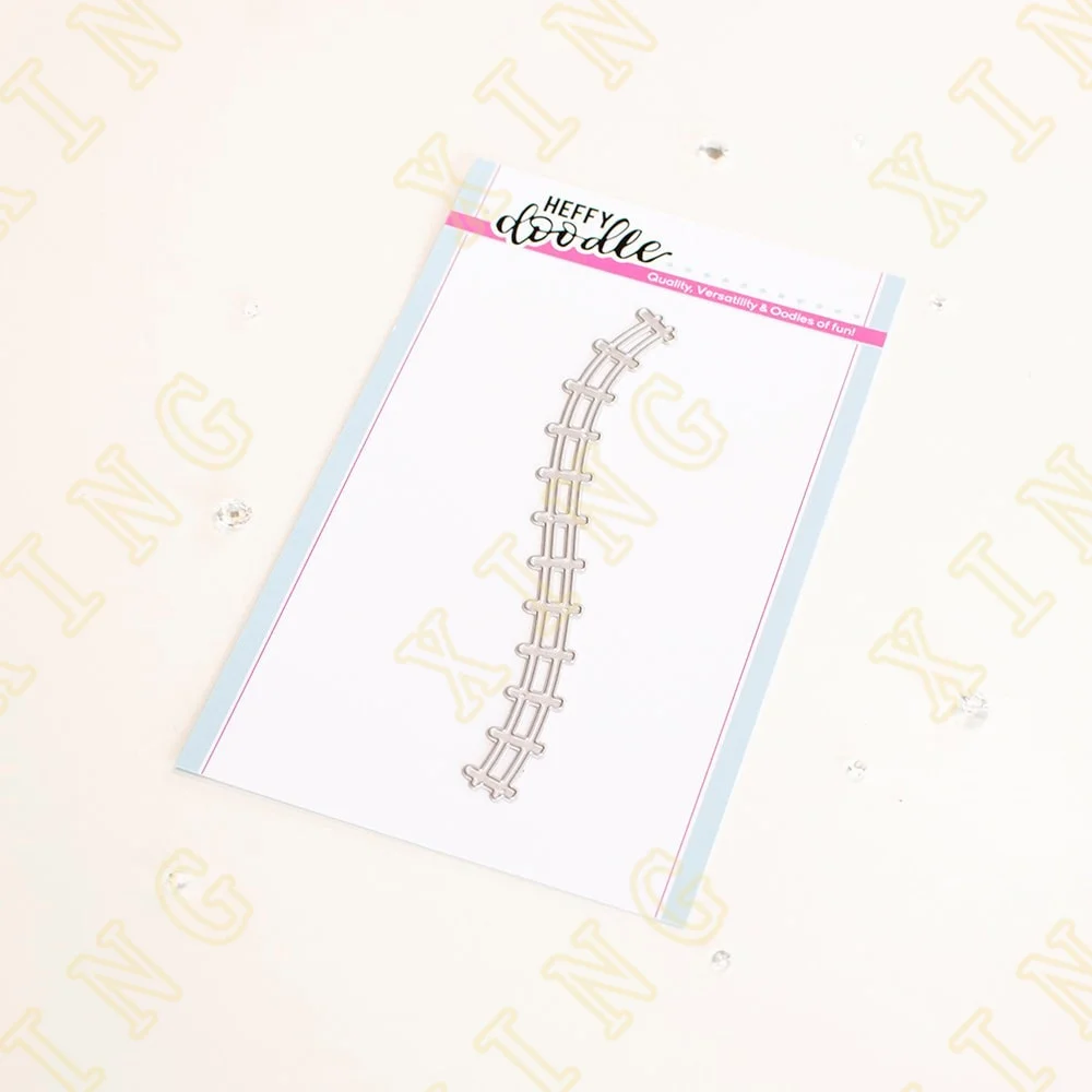 

Fence Border Metal Cutting Dies Scrapbook Diary Decoration Stencil Embossing Template Diy Greeting Card Handmade 2022 New