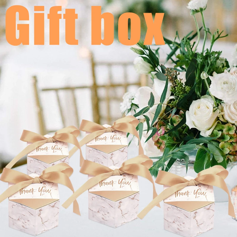 

Marbling Style Gifts Box Creative Candy Boxes Wedding Favors Paper Thanks Gift Box Party Chocolate Box Package For Party Decor