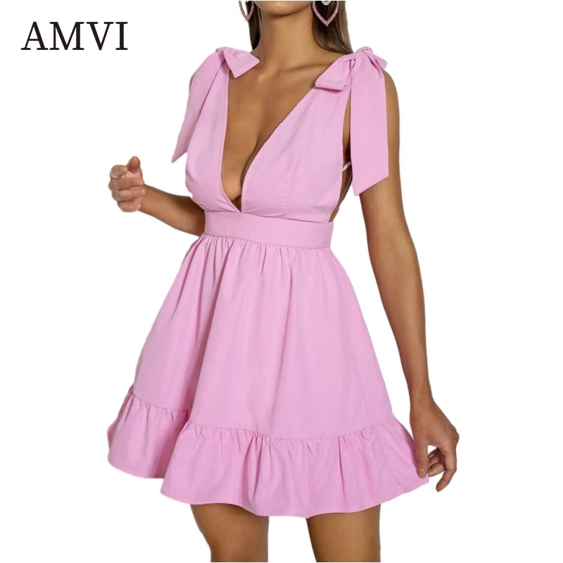 

Sweet Dress Sexy Slim Dresses Sleeveless Bodycon Solid Color Skirts Women Gown High Waist Clothes Fashion Dress Casual Clothing