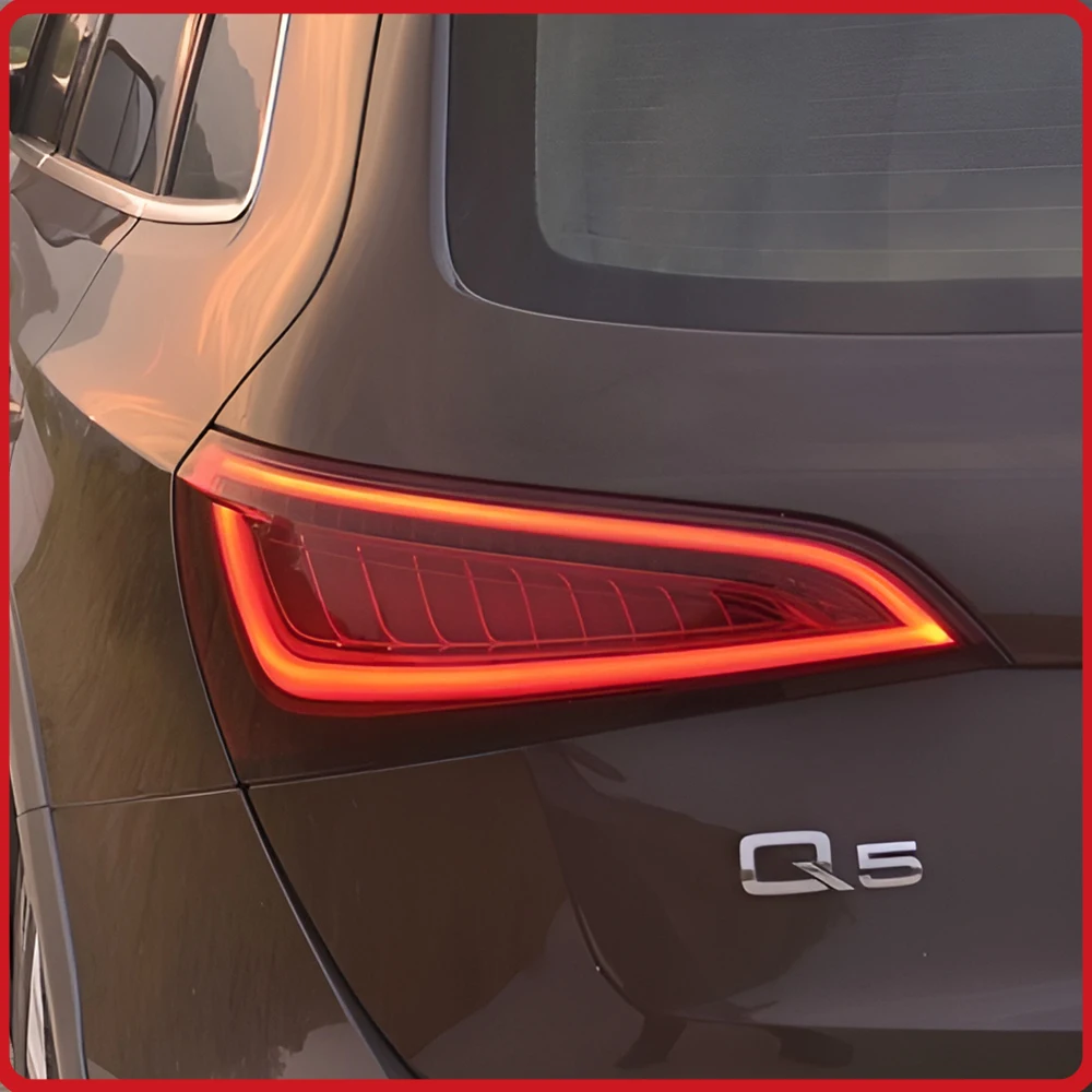 Фото Для Audi Q5 8R 2008-2018: Обновленные задние фонари в сборе, светодиодные автомобильные аксессуары, Plug and Play, динамические указатели поворота, стиль OEM №2