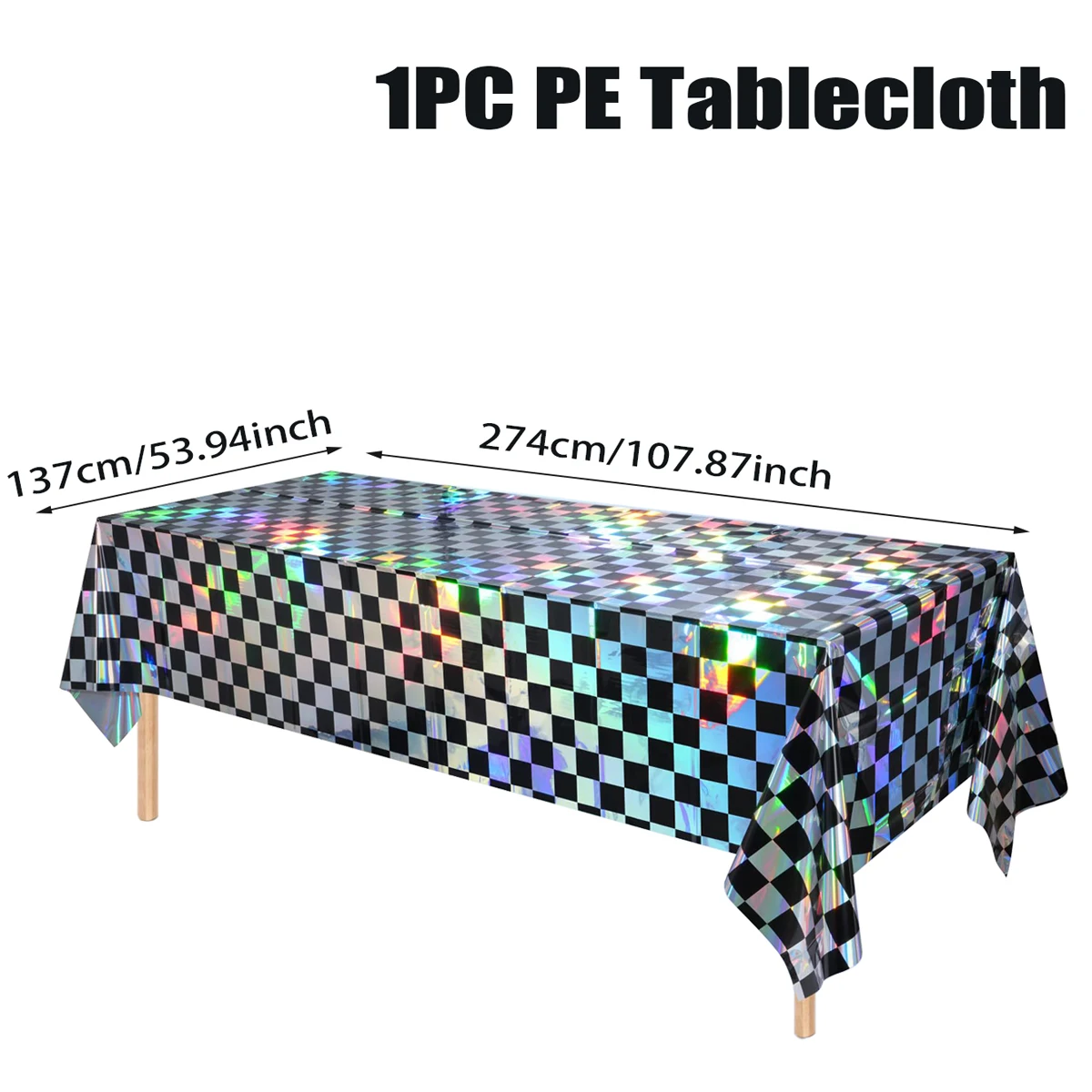 

Лазерная клетчатая скатерть из ПВХ