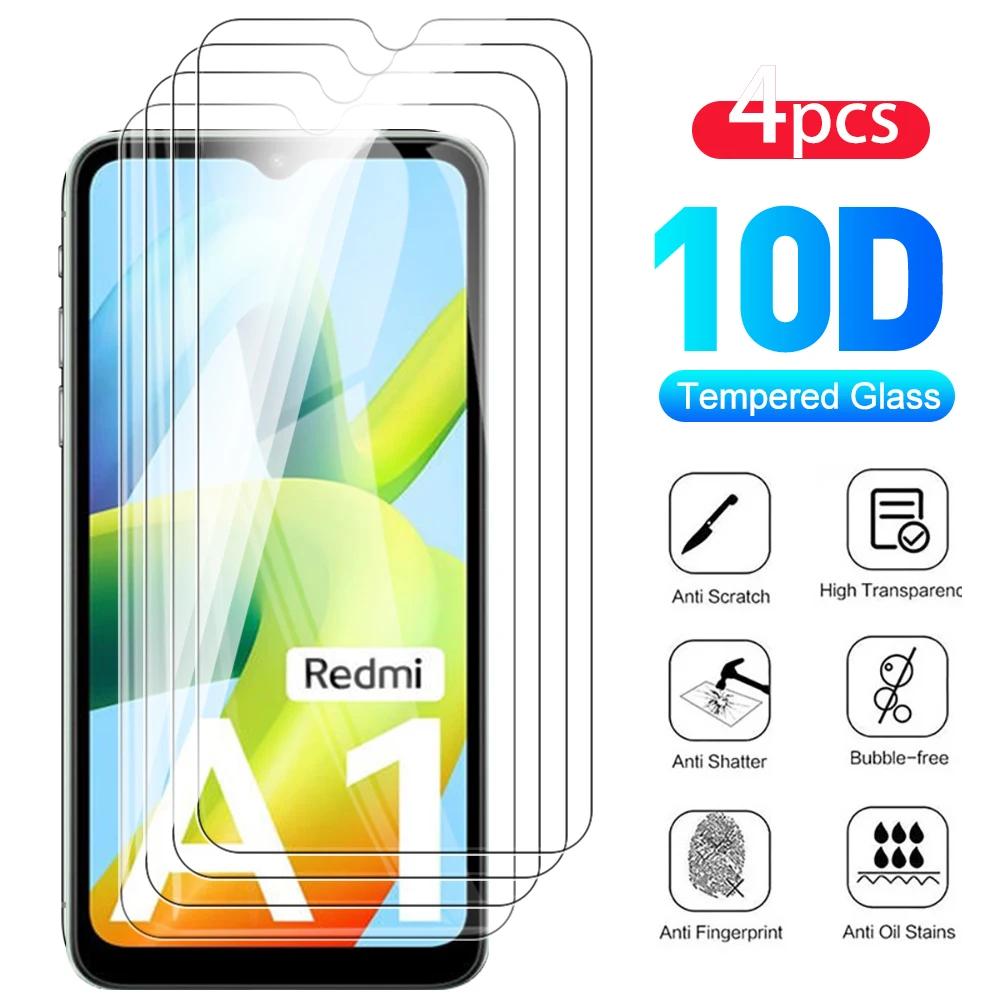 4pcs-protective-glass-for-xiaomi-redmi-a1-redmy-a-1-1a-redmia1-4g-2022-touch-display-screen-protectror-film-gurad-tempered-glass