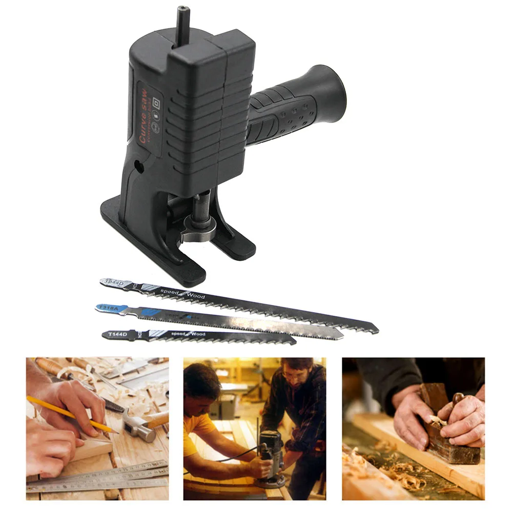 

Электрическая дрель, Модифицированная в электропилу, электроинструменты, портативная многофункциональная Сабельная пила, адаптер-конверт...