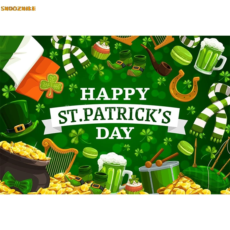 Фотофон муслин SHUOZHIKE День святого Патрика
