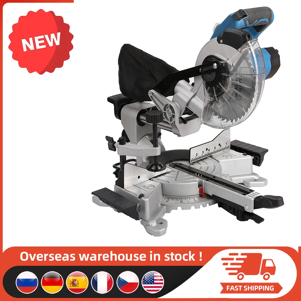 

Geevorks 7-1/4''inch 185mm Sliding Wood Miter Saw 0°-45° Single Bevel With 3 Blades 3500 RPM Electric Power Tool Cutting Machine
