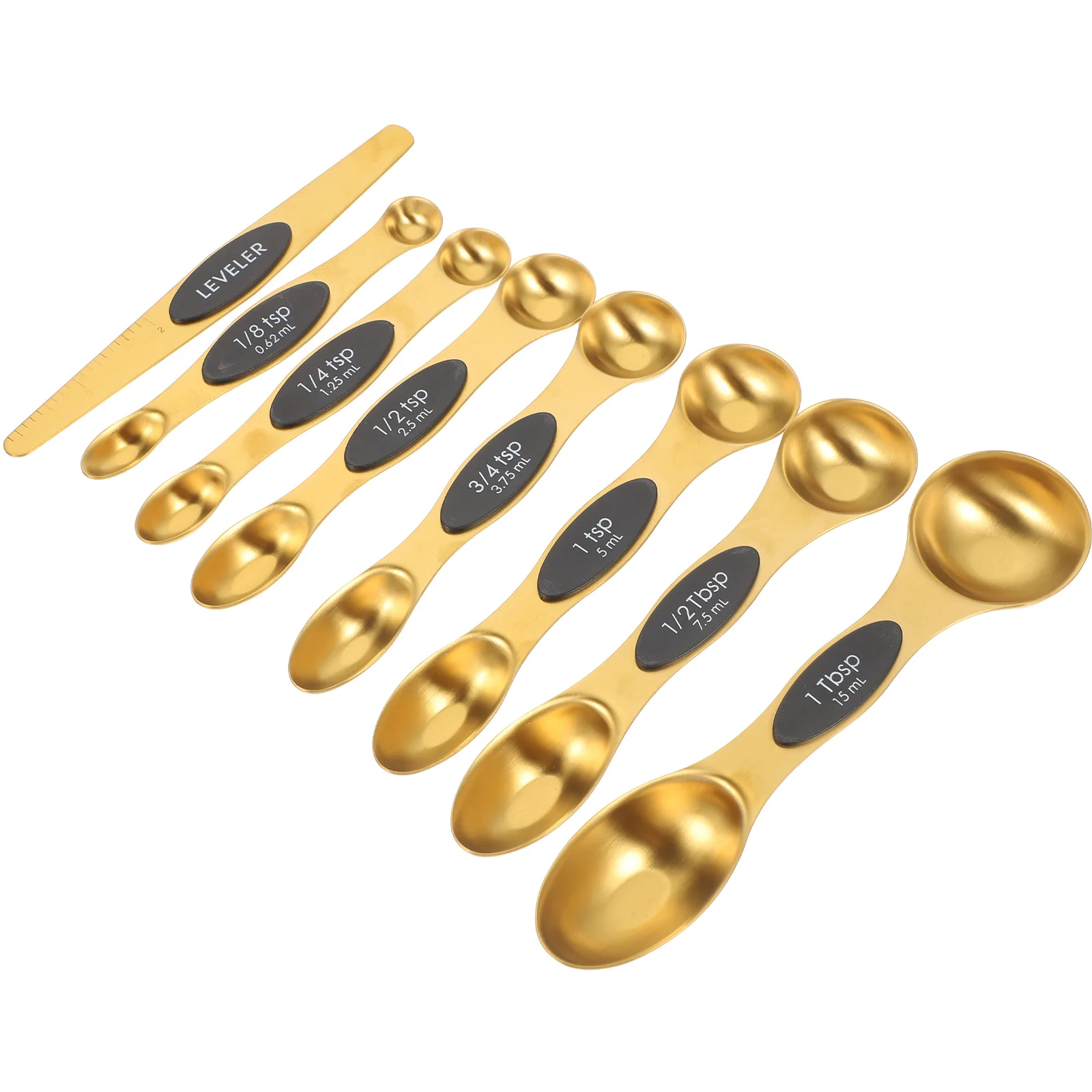 

1 Set of Stainless Steel Coffee Beans Spoons Double-head Measuring Spoons Kitchen Supplies