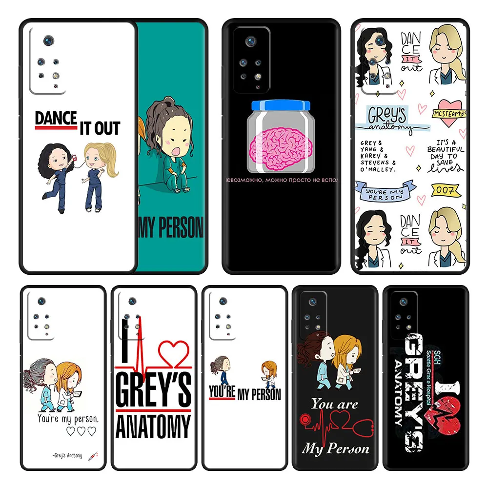 

For Xiaomi Redmi 9A 11 Pro 9 K40 9C 7 9S 9T 10 8 K50 8T K40S Phone Coque Original Grey's Grey is Anatomy TV