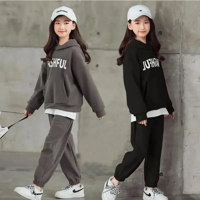 Costume de Sport décontracté pour filles de Style coréen  ensemble deux pièces pour filles de 7 8 9