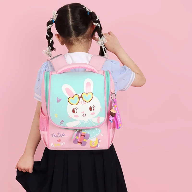 Primary Large Capacity Children Cartoon Fashion Backpacks 2022 New Girl Boy Cute Astronaut Rabbit Schoolbags In Kindergarten Hot