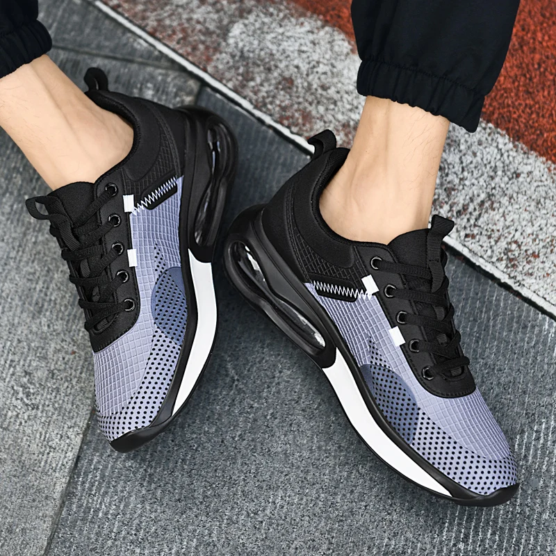 Original Brand Air Cushion Running Shoes for Men Unisex Sneakers Women Mesh Breathable Sports Shoes Fitness Travel Jogging Shoes