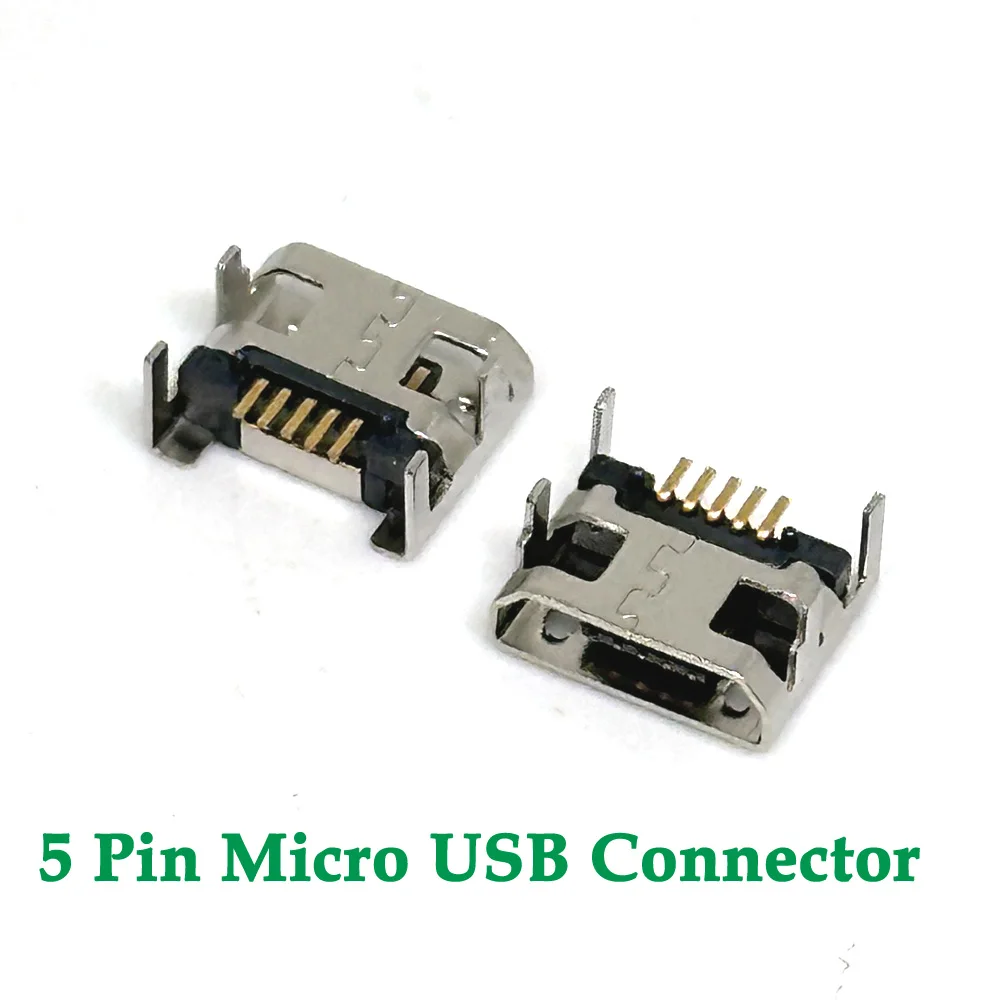 

Разъем Micro USB LAJQTAO 5P для пайки
