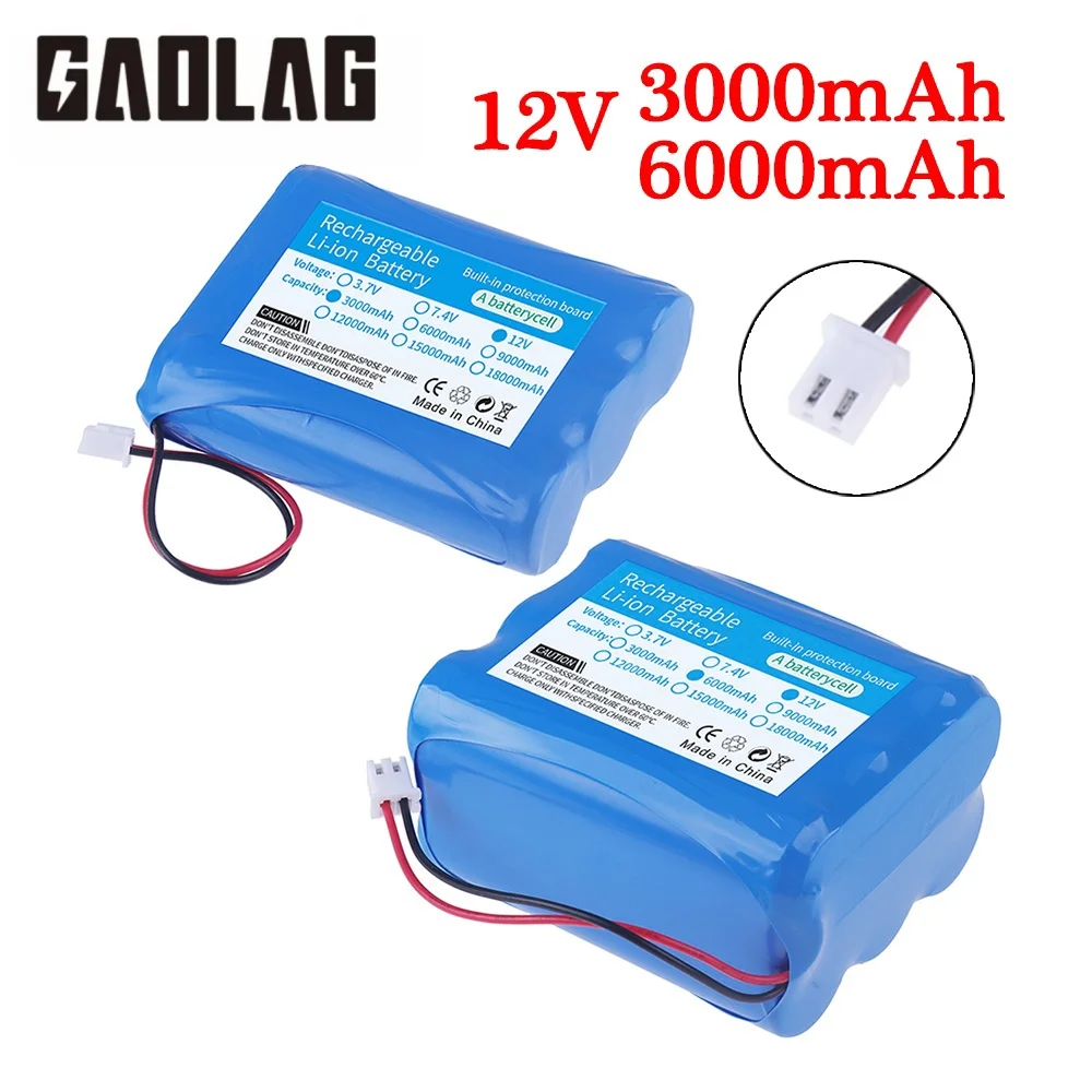 Аккумулятор GAOLAG 12В 3000/6000 мАч Li-Ion 18650