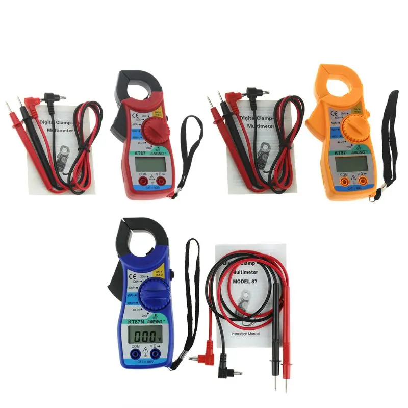 

OOTDTY Digital Multimeter Amper Clamp Meter Current Clamp Pliers AC / DC Voltage Tester Data Show multimeter