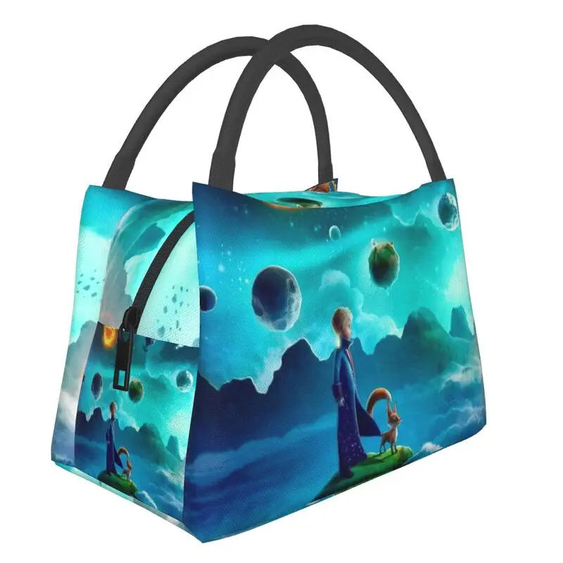 

Le Petit Prince Fairy Tale Insulated Lunch Bag for Women Leakproof The Little Prince Fiction Thermal Cooler Lunch Tote Travel