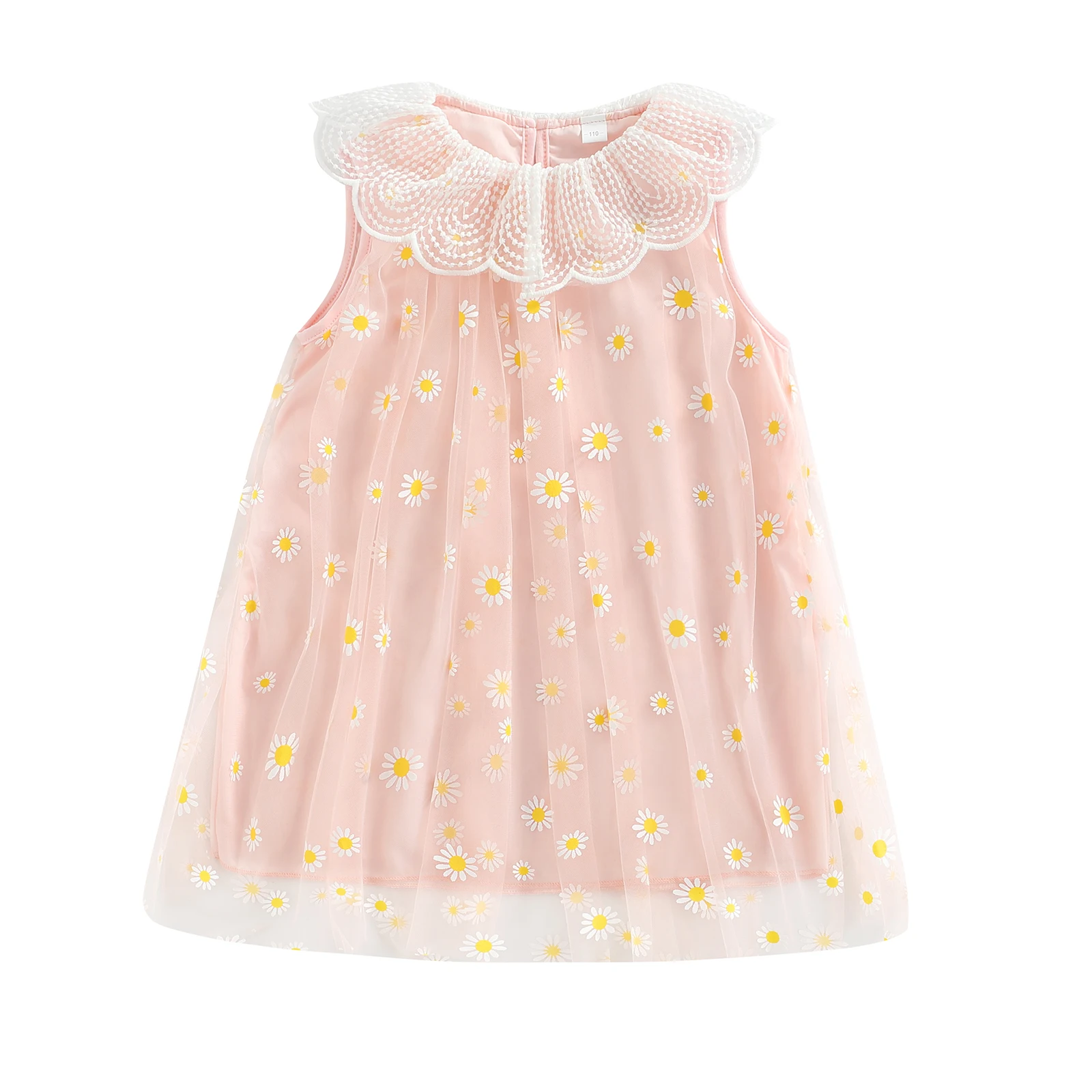 Детское Повседневное платье для девочек свободное летнее без рукавов с