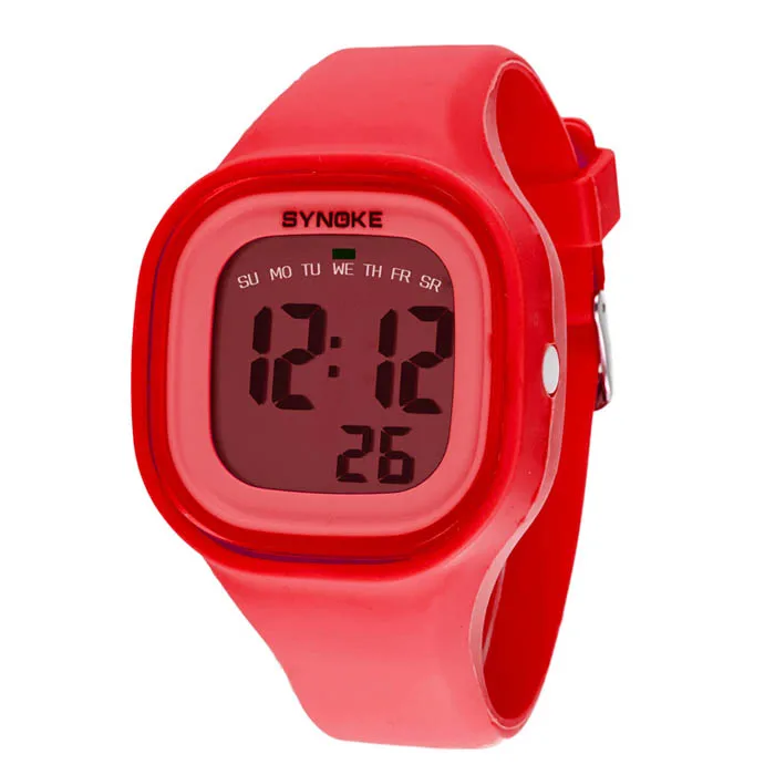 

Wristwatches Wristwatch Womens Women Girl Wrist Boy Watch Digital Kid Light Silicone RD Sport Men Wristwatches Wristwatch Womens