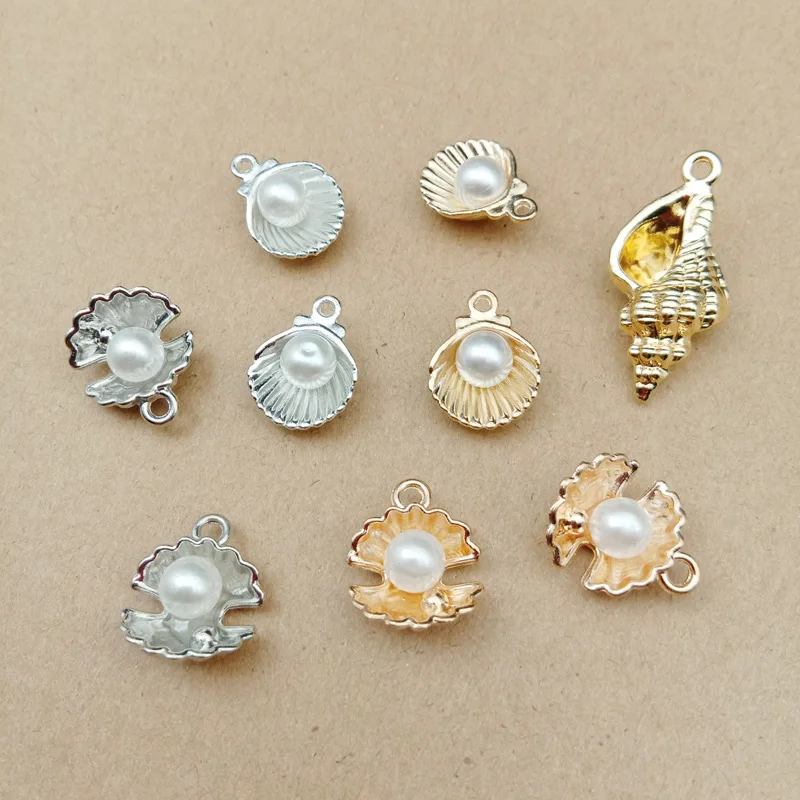 10 шт. подвески в виде жемчужной ракушки для изготовления ювелирных изделий
