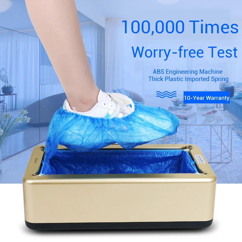 

Automatic Disposable Shoe Cover Waterproof Overshoes Dispenser Portable Hand-Free Machine for Home Office Supermarket Factory