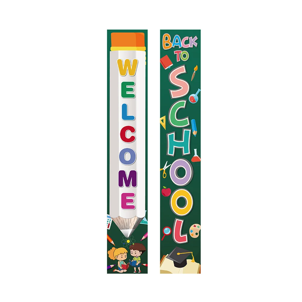

1 пара цветных надписей на веранду для школы, добро пожаловать в школу, надписей для учащихся, баннер для начальной и средней школы