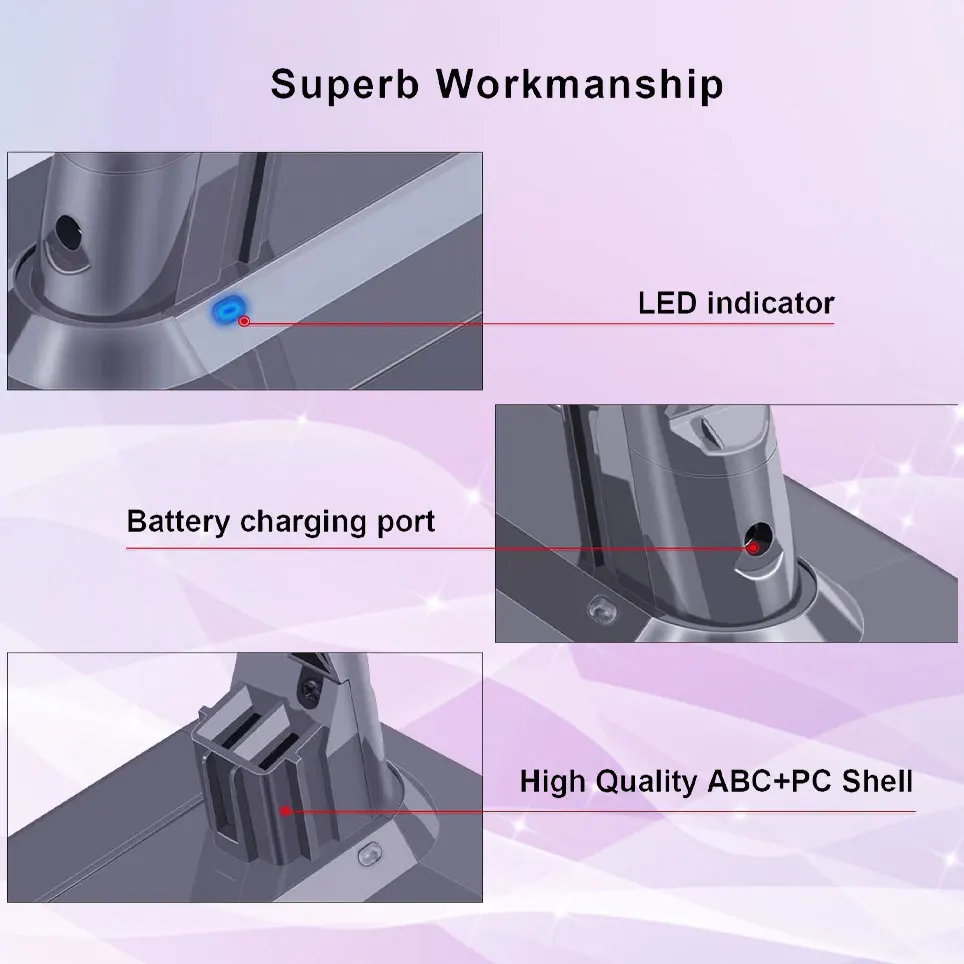 

2022 Модернизированная версия подходит для беспроводного пылесоса Dyson V7 animal V7 car + boat V7 absolute V7 HEPA